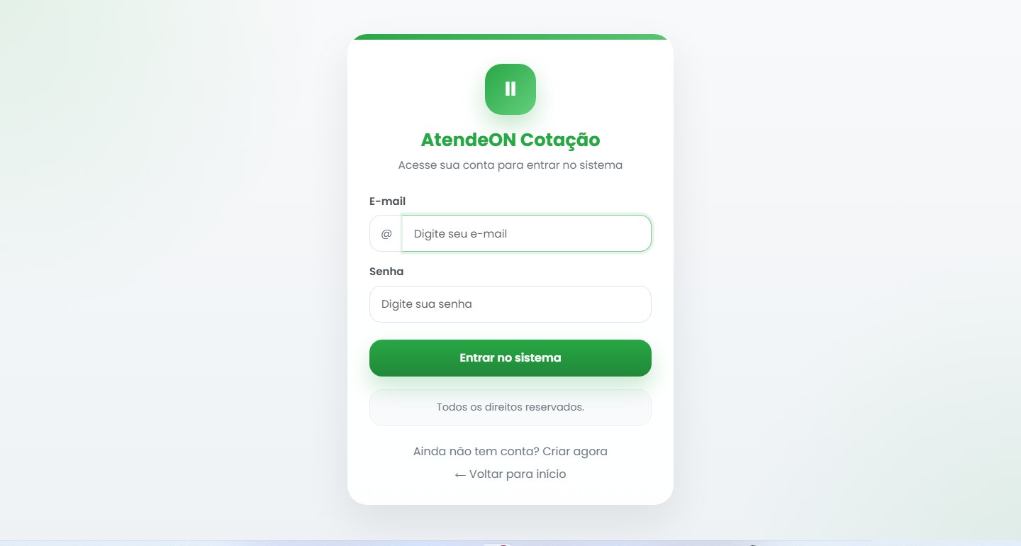 Login do Ilustra Cotação